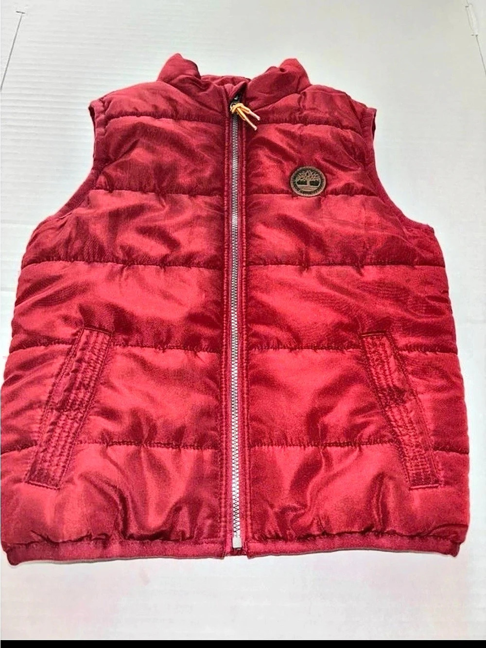 Timberland Boys 3T Red Quilted Vest